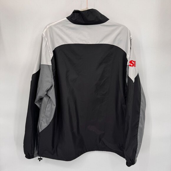 NFL Arizona Cardinals Full Zip Windbreaker Jacket Mens Large Black Polyester NEW - Picture 5 of 8